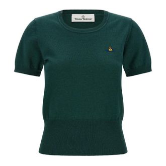 Vivienne Westwood Dames, Truien, Groen, Maat: XS Katoen