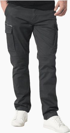 883 Police Mens Newton Charcoal Grey Cargo Pants