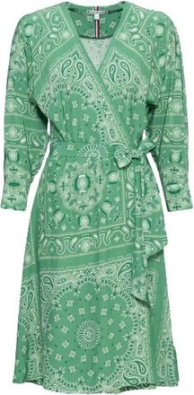 Tommy Hilfiger Bandana Jurk met Print - Dames - Casual kleedjes - Groen - L - Kleedjes