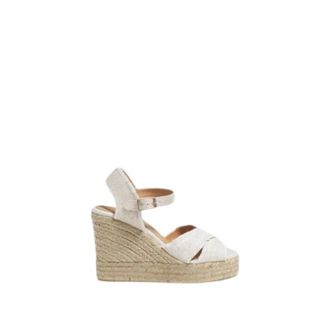 Castaner Wedges, female, Yellow, Size: 10 US Bromelia Espadrille Wedge