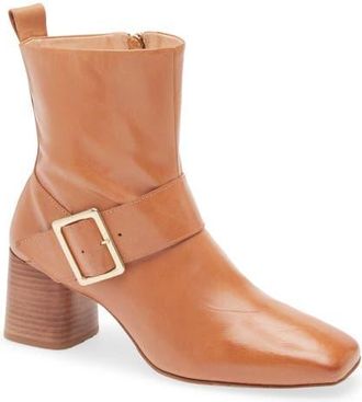 Chocolat Blu Dutch Bootie in Camel Leather at Nordstrom, Size 7.5