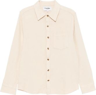 Corridor Overhemd met geverfd effect en wafelpatroon - Beige