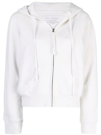 Nili Lotan drawstring hoodie - White