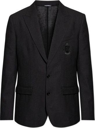 Dolce & Gabbana Wollen jas - Heren - Blazers - Zwart - S - Wol - Jassen