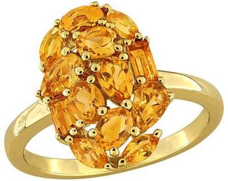 Rina Limor Silver 1.70 Ct. Tw. Citrine Cocktail Ring