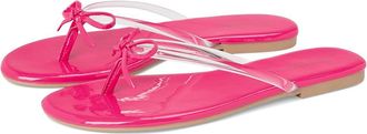 Seychelles Wish List Clear Patent V Leather Womens Sandals Clear/Fuchsia : 8.5 M
