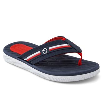 Cartago Mens Napoles Flip Flops In White/blue/red
