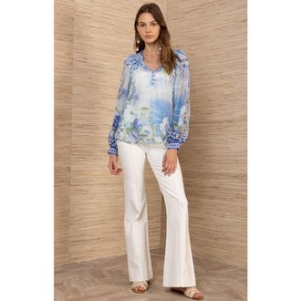 Hale Bob Jill Voile Top in Blue at Nordstrom, Size X-Small