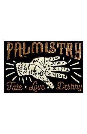 R16 Home Palmistry Doormat in Black/multi at Nordstrom Rack