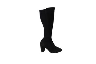 Stuart Weitzman Pre-owned Womens Livia 80 Knee Boots in Black Suede - Size UK 3.5