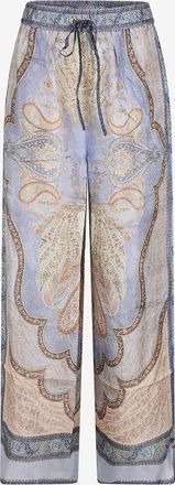 Zimmermann Weite Seidenhose mit Paisleyprint Wanderlust