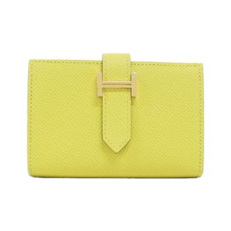 Herm&egrave;s Lime Epsom Leather Wallet (Bi-Fold) (Pre-Owned)