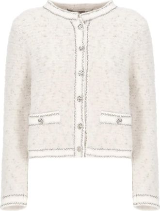 D.exterior Vest verfraaid met pailletten en knopen - Beige