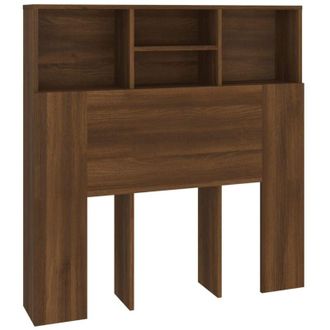 vidaXL Mueble cabecero marrón roble 100x19x103,5 cm Vidaxl