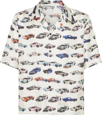 Philipp Plein Racing Shirt - Heren - Korte mouwen Overhemden - Veelkleurig - S - Overhemden
