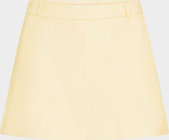 Frame Denim The Leather Mini Skirt