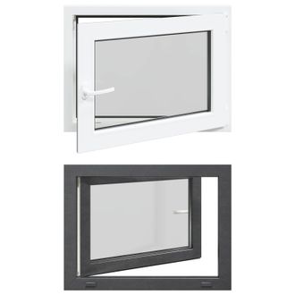 vidaXL Color Interno De Ventana De S&oacute;tano Blanco Risor 80 X 50 Cm Vidaxl