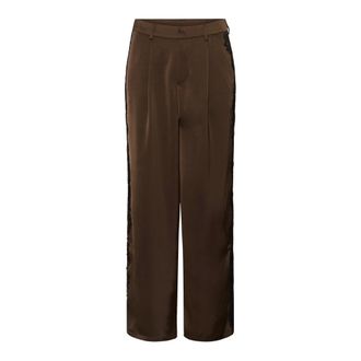 Kaffe Pantaloni - - Trousers - Donna - Marrone - 2XL