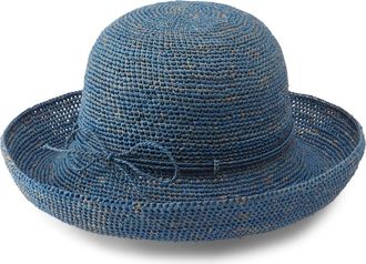 Helen Kaminski Provence 10 Packable Raffia Hat in Sapphire at Nordstrom Rack