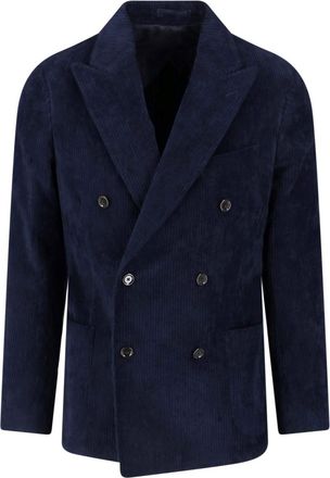 Lardini Blazer Doppiopetto In Velluto