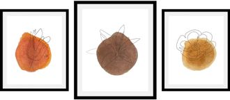 Queence Bild »Set Hazel« 1 Stk. tlg. gerahmt