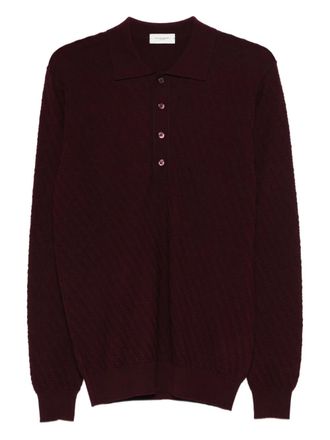 Paolo Pecora fine-knit polo shirt - men - Fabric - M - Red