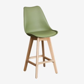Sklum Sklum - Pack De 2 Taburetes Altos 65 Cm Con Coj&iacute;n En Polipiel Nordic