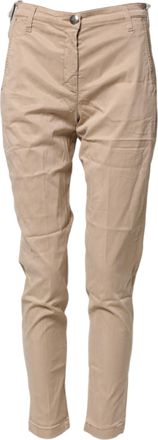 Jacob Cohen Beige Lyocell Skinny High Waist Chino Casual Womens Pants