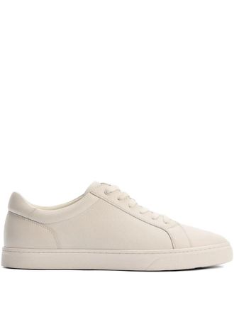 12 Storeez 30mm lace-up leather sneakers - men - Grained Calf Leather/Calf Leather/Polyester/Rubber - 40 - Neutrals