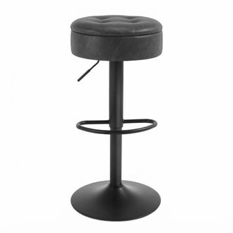 STILVORA Stilvora Sedia Da Ufficio Ergonomica Con Poggiapiedi E Supporto Lombare Ad Aria, Pelle, Nero