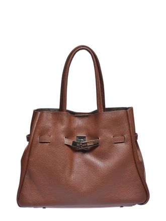 Anna Luchini Bordeauxrood Rundleer Tas
