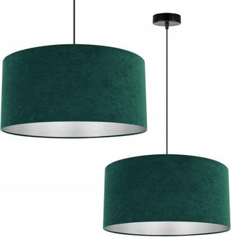 OEM L&aacute;mpara Colgante, L&aacute;mpara De Techo, Cromada, Pantalla De Terciopelo