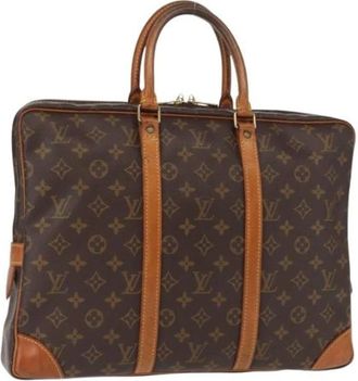 Louis Vuitton Pre-owned Canvas Handtas - Dames - Vintage Handtas - Bruin - ONE Size - Vintage