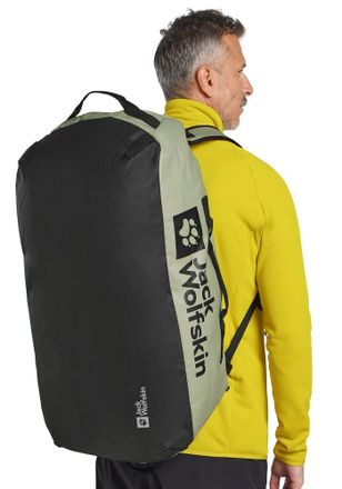 Jack Wolfskin Sporttasche JACK WOLFSKIN ALL-IN DUFFLE 65, Gr. onesize, gr&uuml;n (mint, leaf), Polyester, Taschen Sporttasche