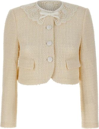 Self Portrait Mujer, Chaquetas, Beige, Talla: XS