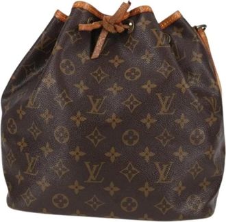 Louis Vuitton Pre-owned Bucket Bags, female, Brown, Size: ONE SIZE Pre-owned Canvas Bucket Bag