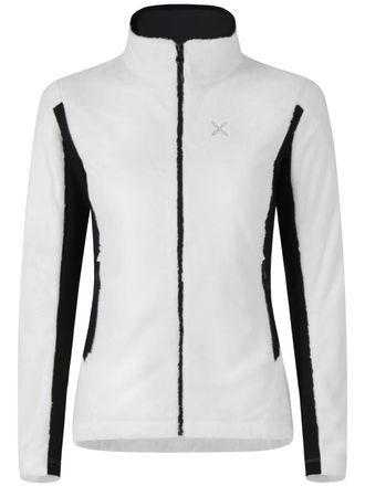 Montura Fitted White Jacket with Black Accents and High Collar