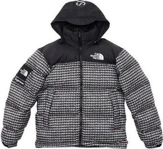 SUPREME x The North Face Studded Nuptse Jacket Black White SUP-SS21-565