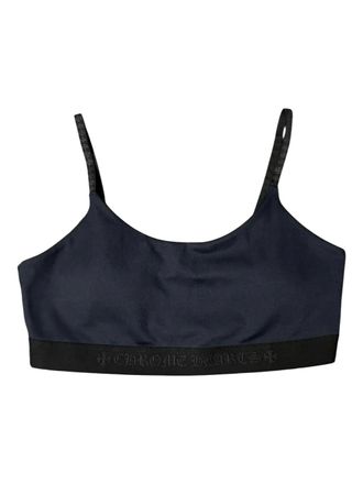 Chrome Hearts Yoga sport-bh met logo - Zwart
