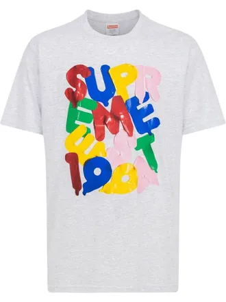 SUPREME Balloons crew neck T-shirt - men - Cotton - L - Grey