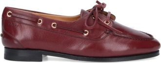 Bally Buffalo Leather Slip-On Moccasins With Tonal Logo Detail