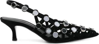 The Attico Dames, Schoenen, Zwart, Maat: 40 EU Leer