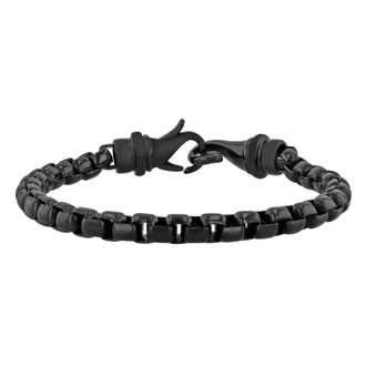 Robert Alton Stainless Steel Gun Mental Mens Link Bracelet