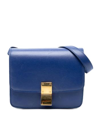 Celine 2015 Small Calfskin Classic Box crossbody bag - women - Calf Leather - One Size - Blue