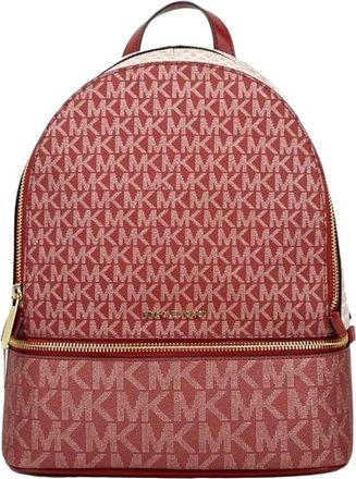 Michael Kors Signature Logo Rugzak - Dames - Tassen - Rood - Maat: ONE Size