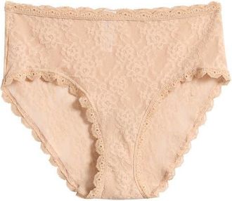 b.tempt'd by Wacoal Effortlessly Lace Hipster Panties in Au Natural at Nordstrom, Size X-Large