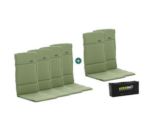 Madison New York Fiber hoog tuinkussen set van 6