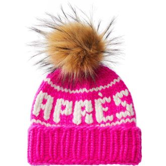 Lele Sadoughi The Apr&eacute;s Merino Wool Beanie in On Wednesdays We Wear Pink at Nordstrom