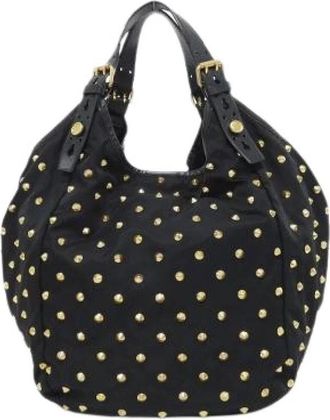 Givenchy Pre-owned Small New Sacca Polyester Shoulder Bag - Dames - Vintage Handtas - Zwart - ONE Size - Polyester - Vintage