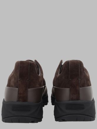 Ermenegildo Zegna Triple Stitch Sneakers - Brown